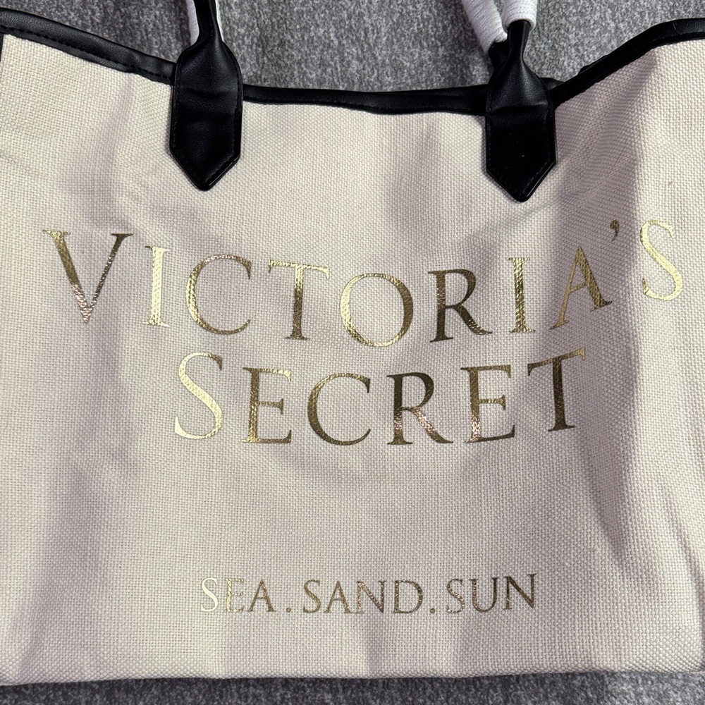Victoria’s Secret Sea Sand Sun Canvas Beach Tote Bag - Picture 3 of 9